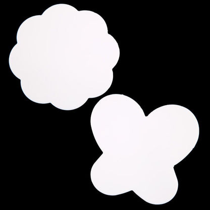 Nail Art Tools 2Pcs Silicone Paint Palette Mats Butterfly Plum Blossom Stamp Pad