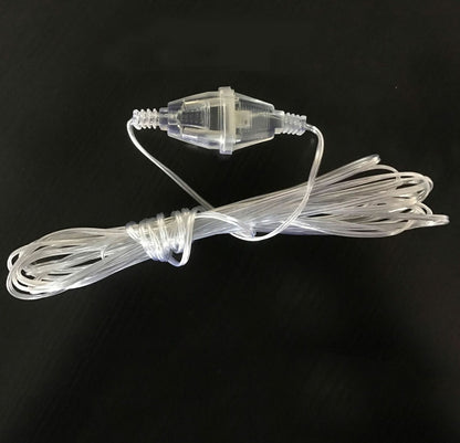 Transparent Standard Power Extension Cord Wire 3/5M EU US Cable LED String Light
