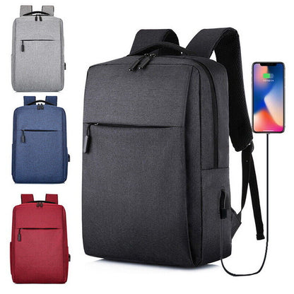 Laptop Backpack USB Book School Bag Rucksack Anti Theft Men Travel Backpack Gift