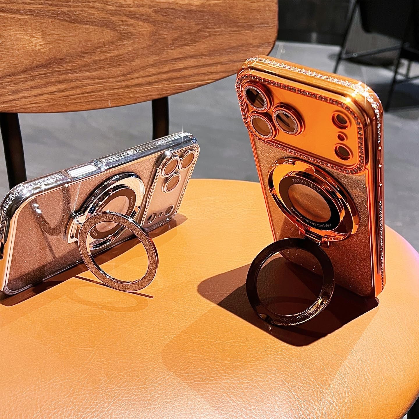 Magnetic Stand for Iphone 17 Pro Max Case [Compatible with Magsafe][Built-In Cam