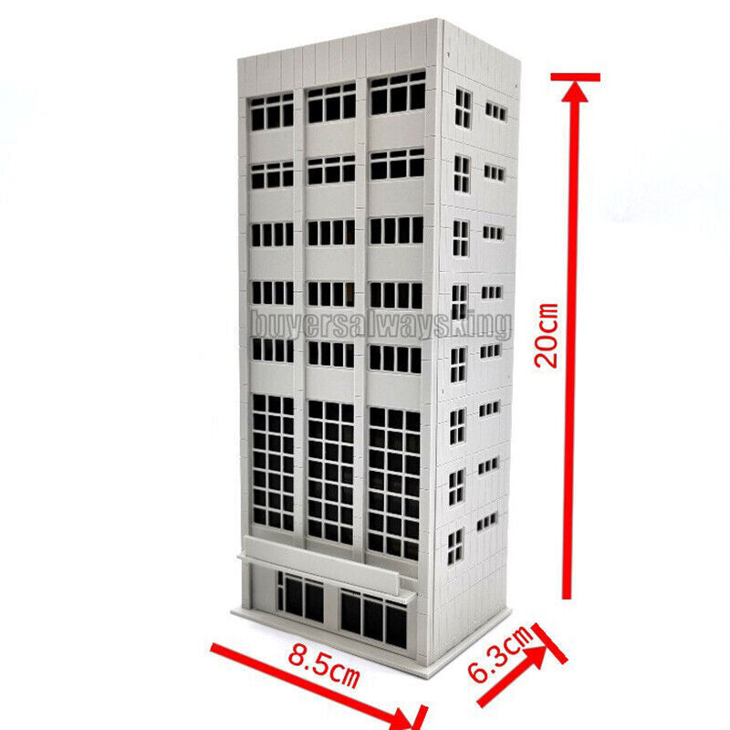 1/144 N Scale Buildings Model Train Railway Railroads Trade Office Gray House