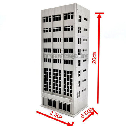 1/144 N Scale Buildings Model Train Railway Railroads Trade Office Gray House