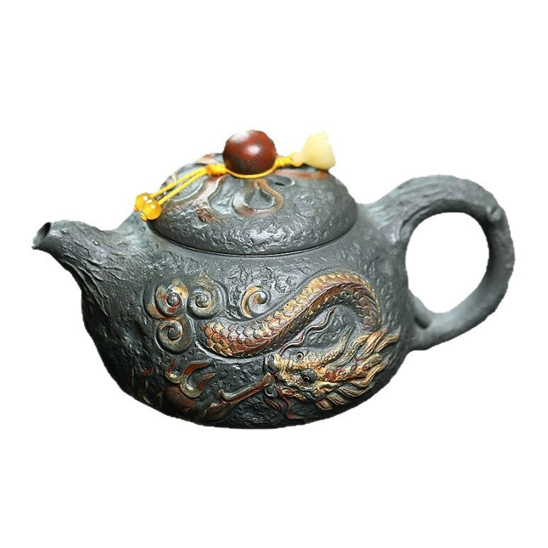 Yixing Purple Clay Pot 300cc Handmade Tea Making Set