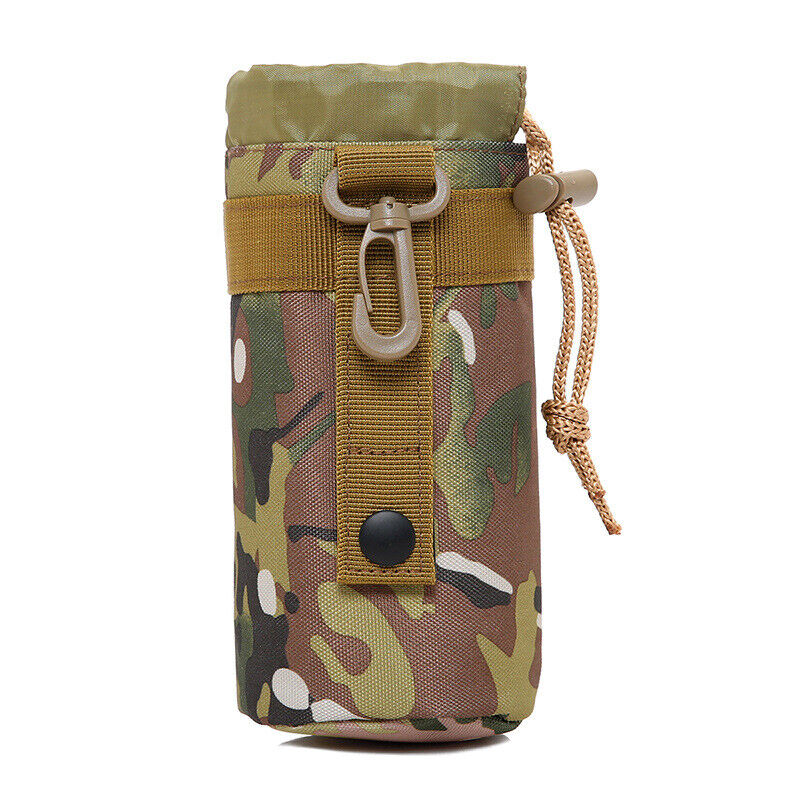 Outdoor Tactical Water Bottle Bag Pouch Travel Camping Hiking Fishing Bottle Bag