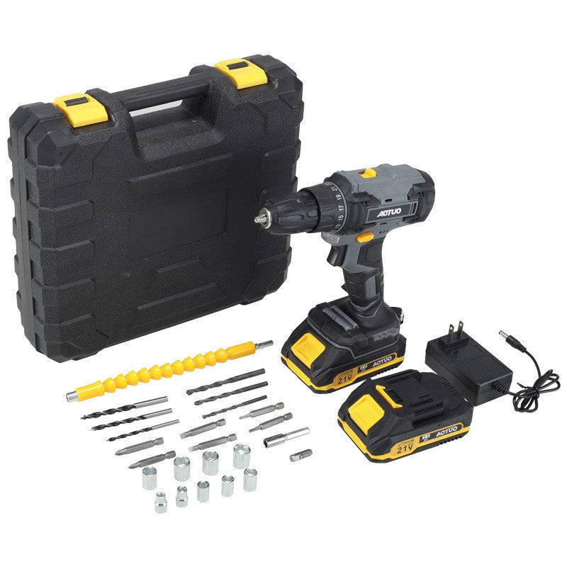 Household multi-function rechargeable electric drill with high power and brush05