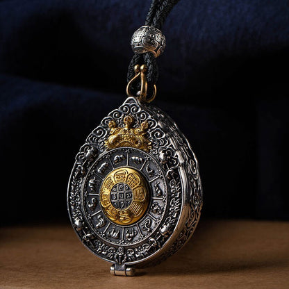 Old Jiugong Bagua Gawu Box Pendant Necklace Decoration Pendant Pendant necklace