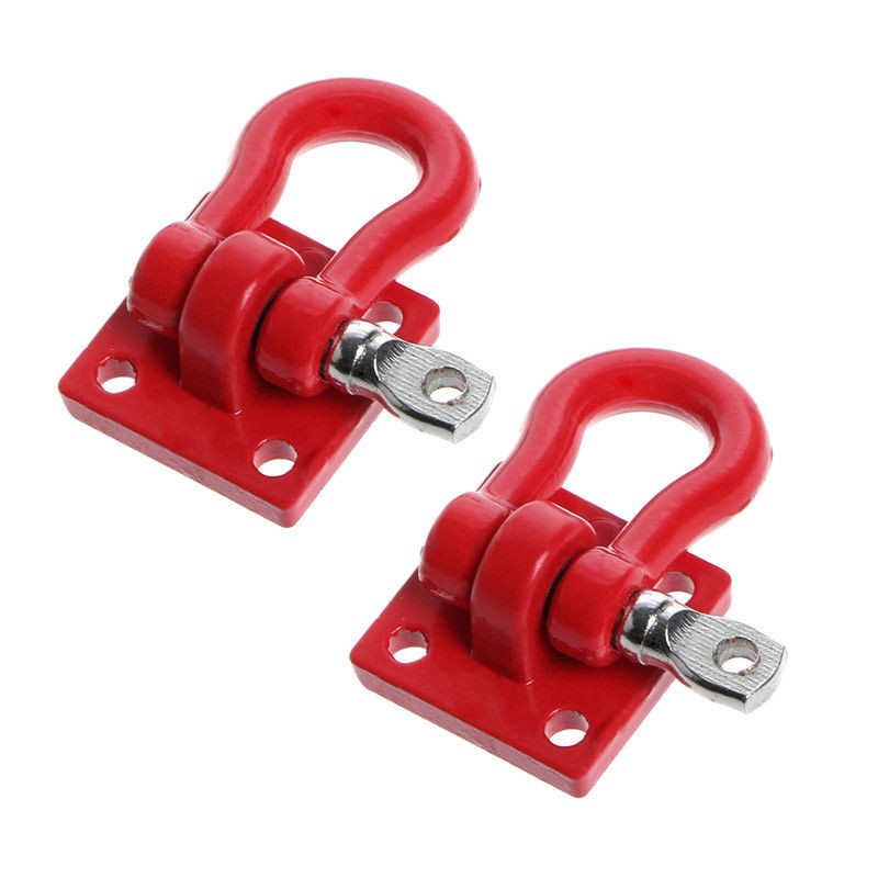 2*Trailer Hook Shackles Buckle For 1/16 WPL B14 B24 C14 RC Car Military Truck