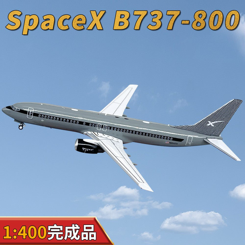 1:400 Panda SpaceX BOEING 737-800 Passenger Airplane Diecast Aircraft Model