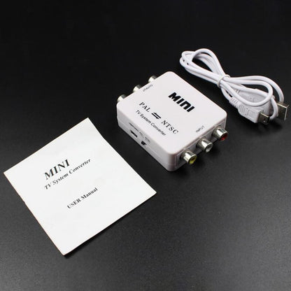 Bi-Directional Dual-Way NTSC To PAL + PAL To NTSC Video System Converter Adapter