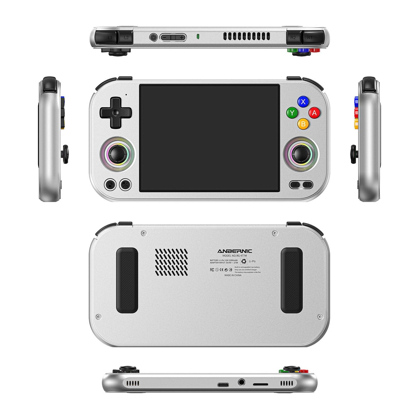 ANBERNIC RG 477M Retro Handheld Game Console Android 14 5300mAh RG477M Gifts 游戏机