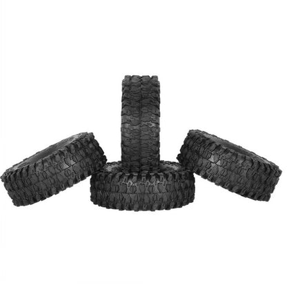 4Pack 1.9" Wheel Tires For Axial SCX10 90046 D90 TRX-4 Simulated 1/10 RC Crawler