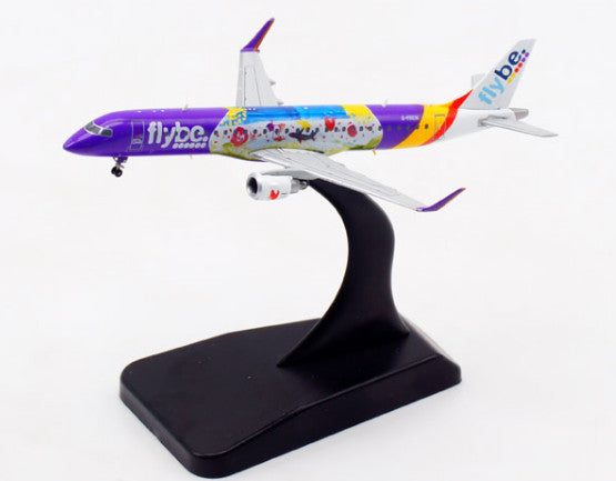 1:400 JC Wings Flybe Embraer ERJ-190 Passenger Airplane Diecast Aircraft Model