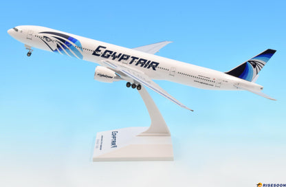 37CM 1:200 Risesoon EGYPTAIR BOEING 777-300ER Plane ABS Plastic Aircraft Model