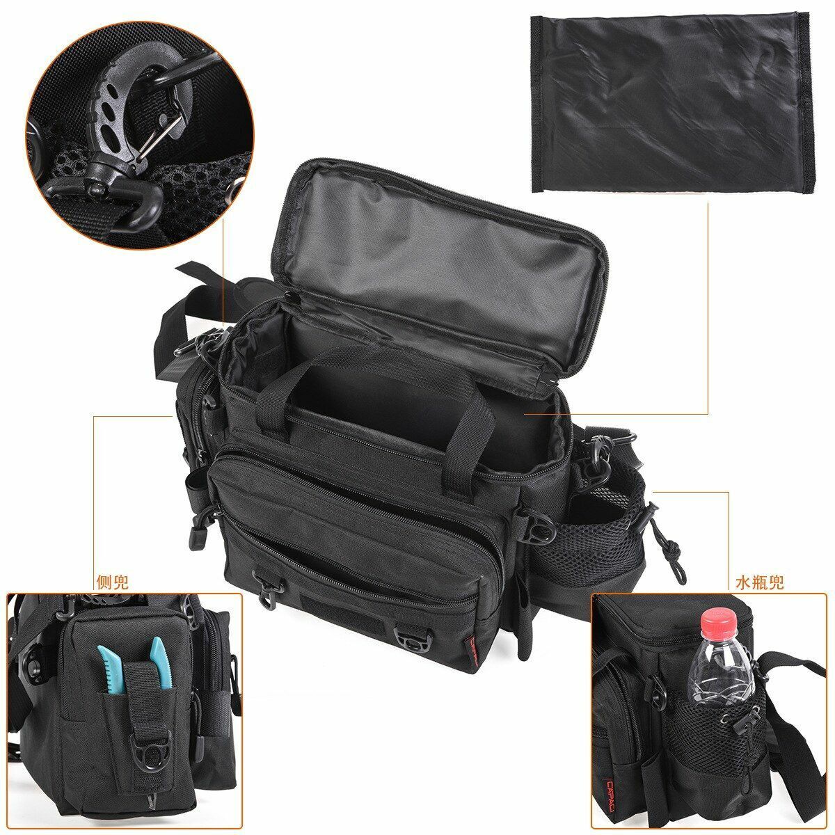 Outdoor Hiking Shoulder Bag Waist Pack Pouch Waterproof Nylon Climbing Hunting