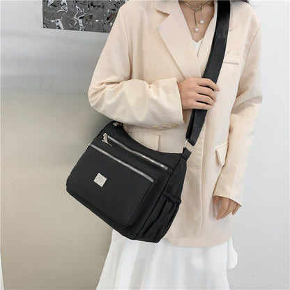 Women Shoulder Bag Waterproof Oxford Handbag Crossbody Soft Tote Purse 22*8*17CM