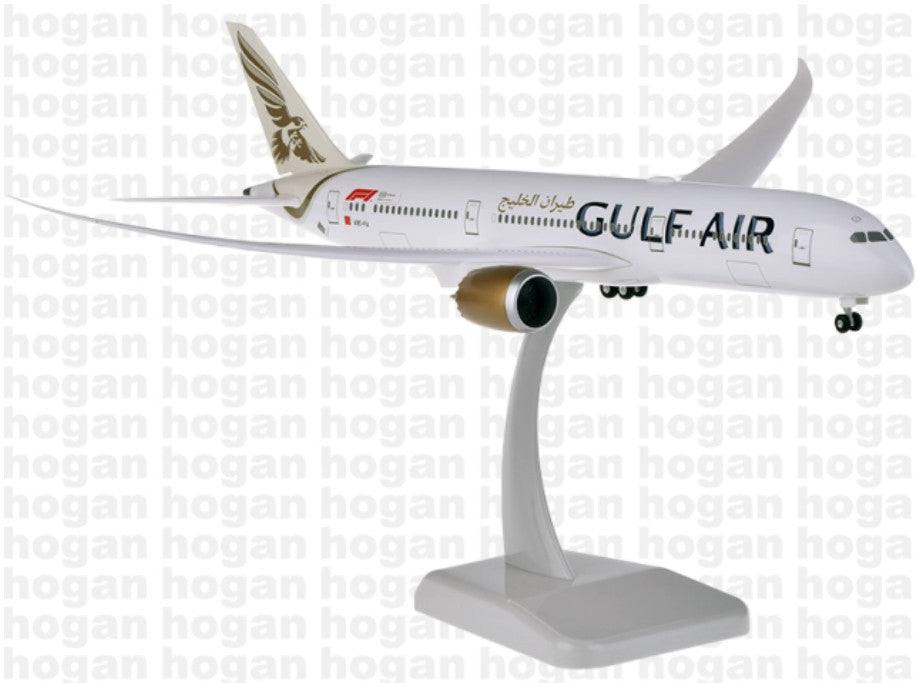 1:200 31CM Hogan GULF AIR BOEING 787-9 Plane Airplane ABS Plastic Aircraft Model