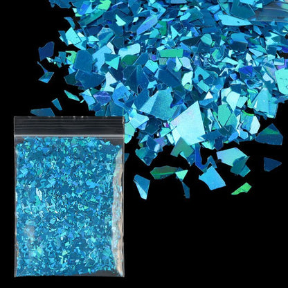 Nail Art Decor 10g Holographic Irregular Sequins Glitter Sparkly Colorful Flakes