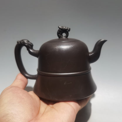 Chinese Yixing Zisha Clay Handmade Exquisite Teapot（钟形壶 底款：王新红）