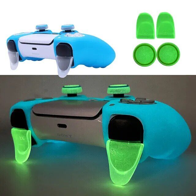 PS5 Glowing Silicone Controller Case Controller Skin Games Accessories Cover