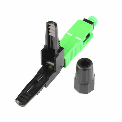 10pcs Ftth Embedded Quick Assembly Connector SC/APC Covered Wire Connector CATV