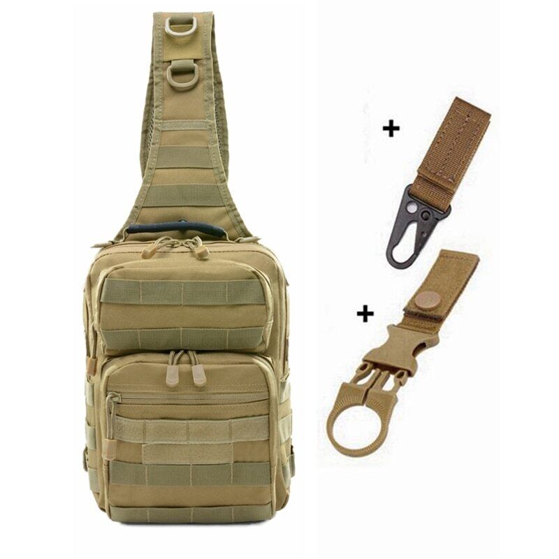 Men Shoulder Chest Bag Sports Nylon Army Hunting Camping Hiking Travel Backpack
