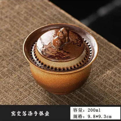 Chinese Vintage Tea Set Travel Ceramic Pottery Tea Cup Tea Ceremony