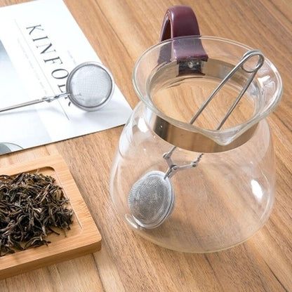 Tea Infuser Stainless Steel Tea Filter Sphere Mesh Tea Strainer Handle Tea Ball