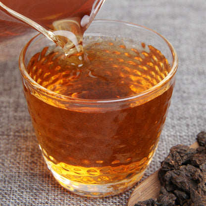 Old Fossil Pu-erh Tea Nuggets Yunnan Pu'er Tea Ripe Glutinous Rice Flavor 500g
