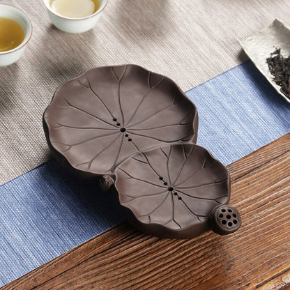 Creative Tea Plate For Pot Tea Cup Zisha Purple Clay Reservoir Tea Tray Small