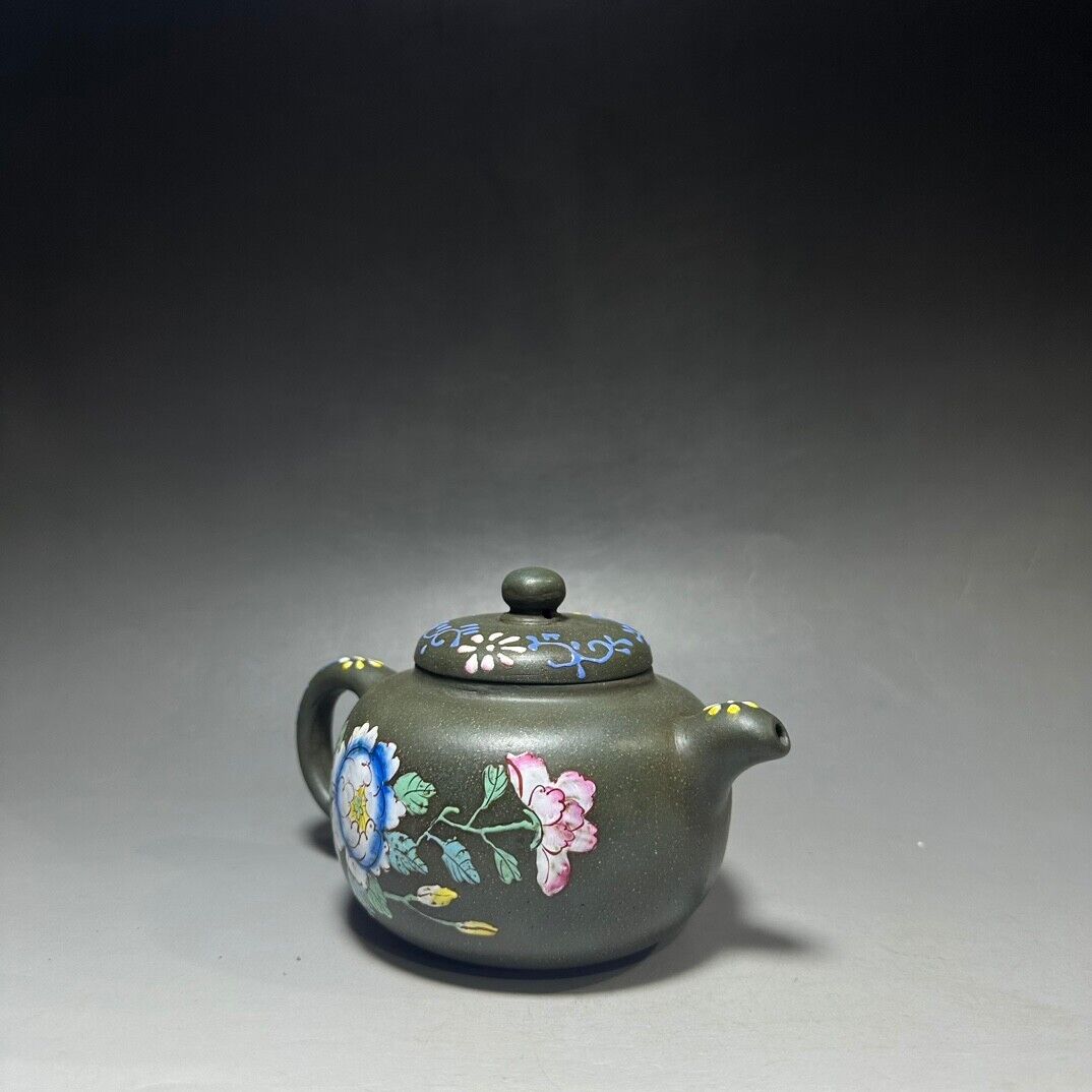 Chinese Yixing Zisha Clay Handmade Exquisite Teapot（圆墩 底款：浙甯玉成窑）