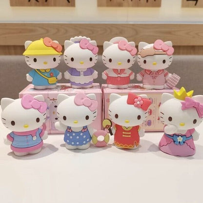 Genuine Sanrio Miniso Hellokitty Toy Figure Doll Cute Cat Decoration