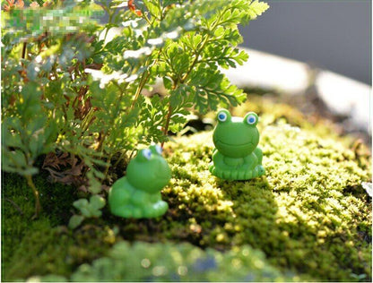 Garden Creative Handicrafts Mini 5pcs Blue Eyes Small Frogs Decoration Supplies