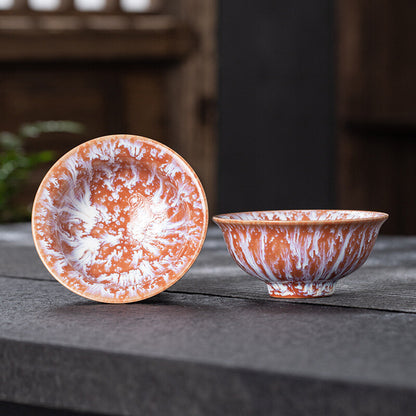 Tea Cup Ceramic Kungfu Teacup Chinese Jianzhan Traditional Ceramic Art Best Gift