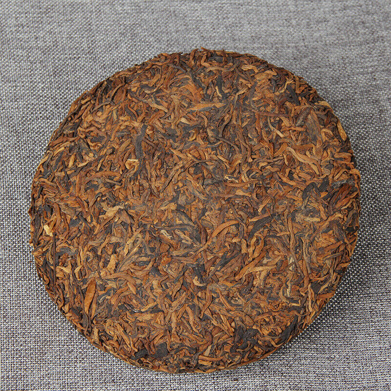 Healthy Qizi Ripe Puerh Tea Cake Golden Single Buds Fermented Tea 357g/12.59oz