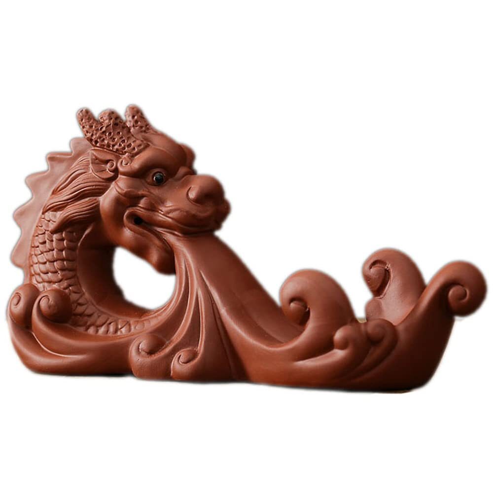 18.5cm Purple Clay Dragon Tea Play Tea Tray Decor Tea Pet Tea Set Accessories