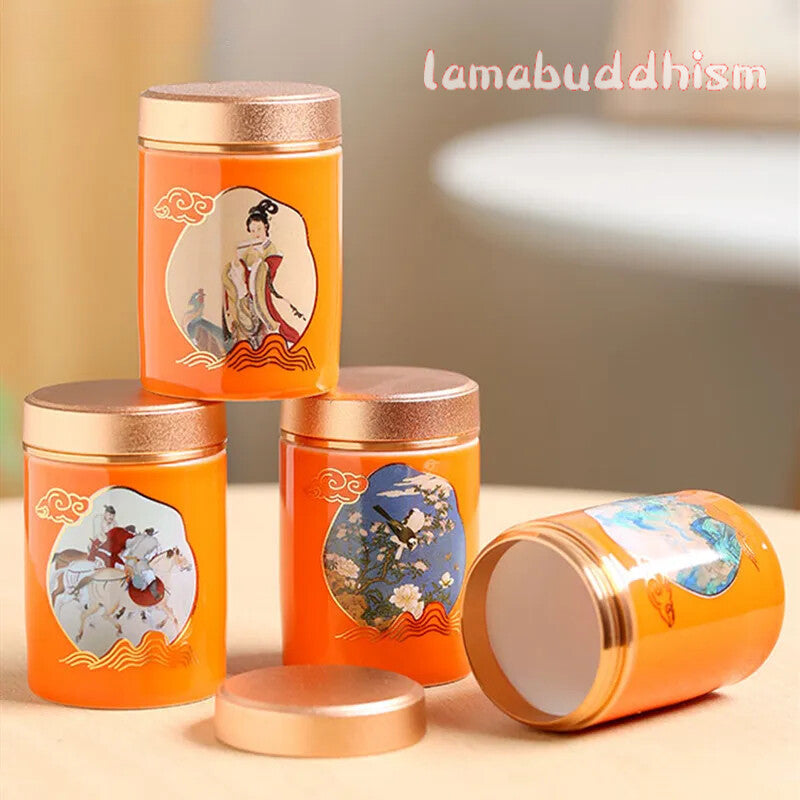 1pc Chinese Portable Travel Tea CaddyJar Ceramic Container Tea Set Accessories