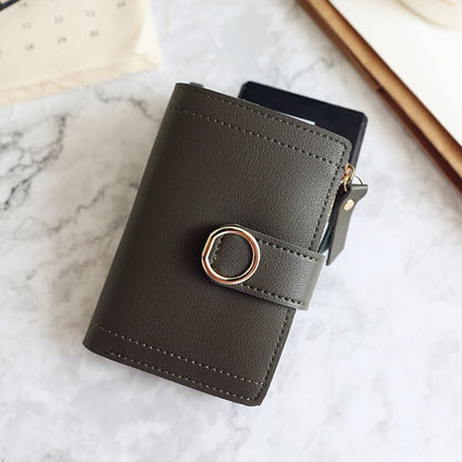 Wallets Small Leather Purse Ladies Card Bag Clutch Women Purse Money Clip Wallet