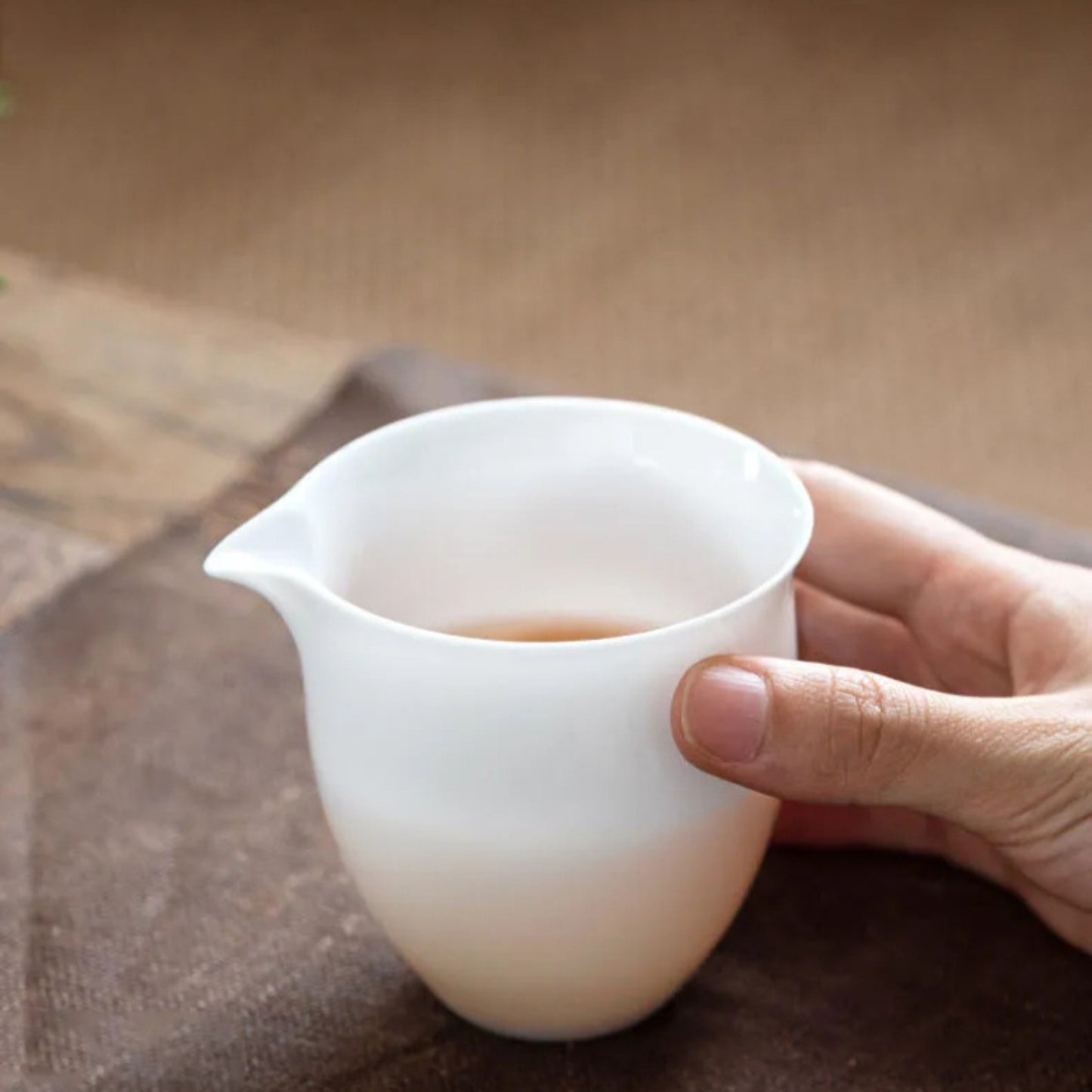 White Porcelain Fairness Cup 200ml 6.8oz Ceramics Kung Fu Tea Set Tea Ceremony