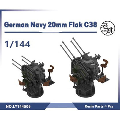 Yao's Studio LY144506 1/144 Model Upgrade Parts German Navy 20mm Flak C38