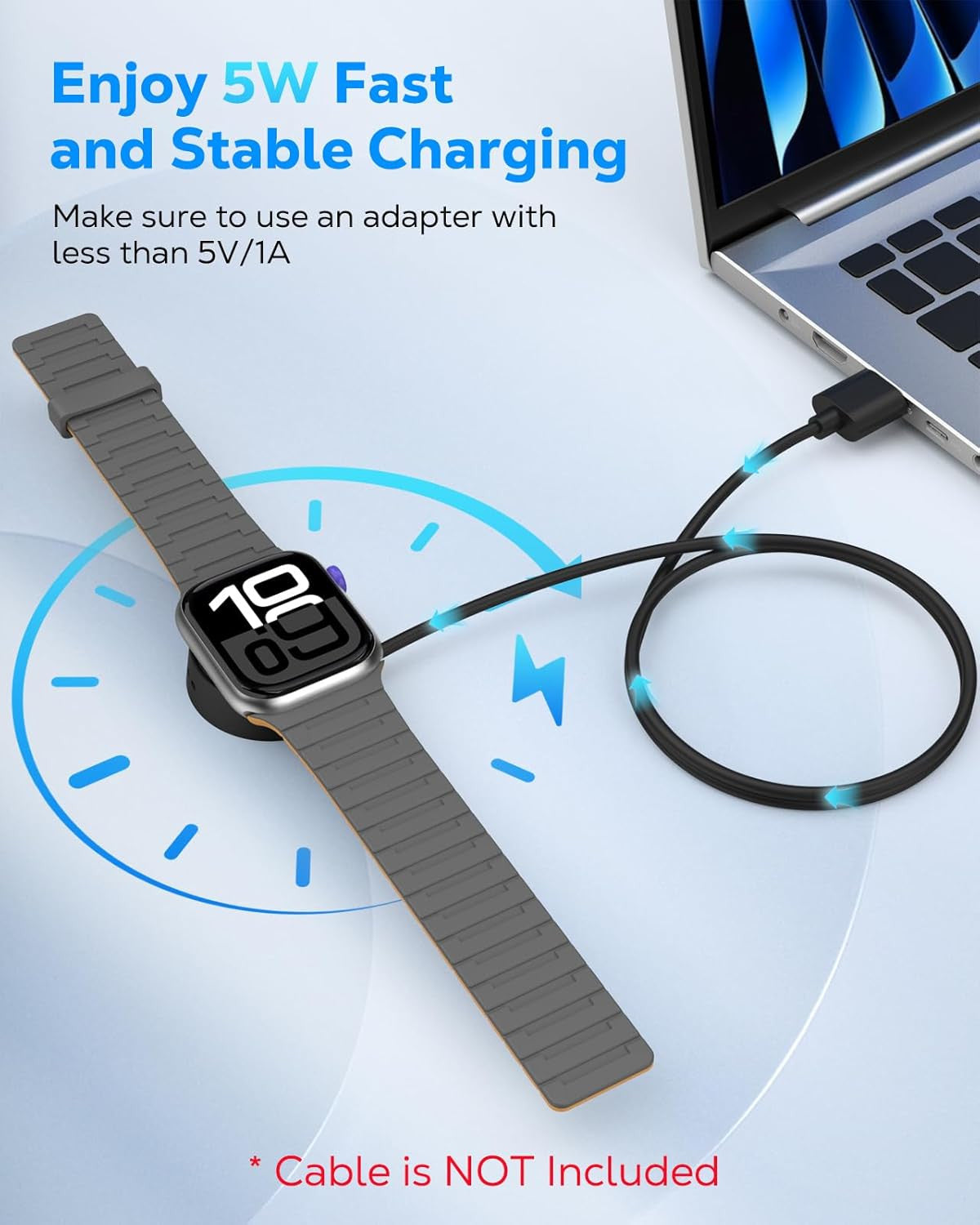 Portable Charger for Apple Watch, Magnetic Charger Adapter for Iwatch Series 11