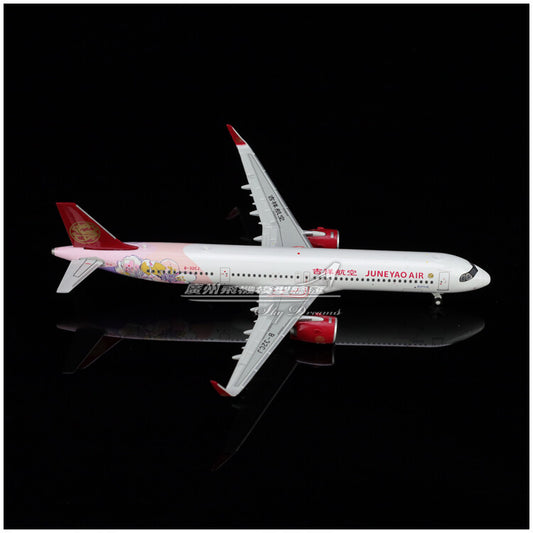 1:400 JC Wings Juneyao Airlines AIRBUS A321neo Passenger Airplane Diecast Model