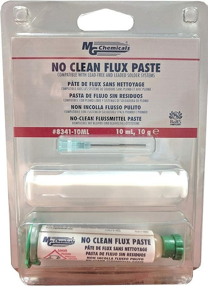 MG Chemicals No Clean Flux Paste, 10 milliliters Pneumatic Dispenser (8341-10ML)