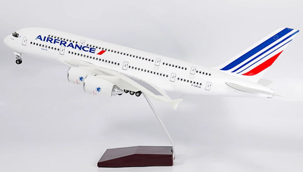 46CM 1:160 AIR FRANCE AIRBUS A380 Airplane Landing Gear Resin Aircraft Model