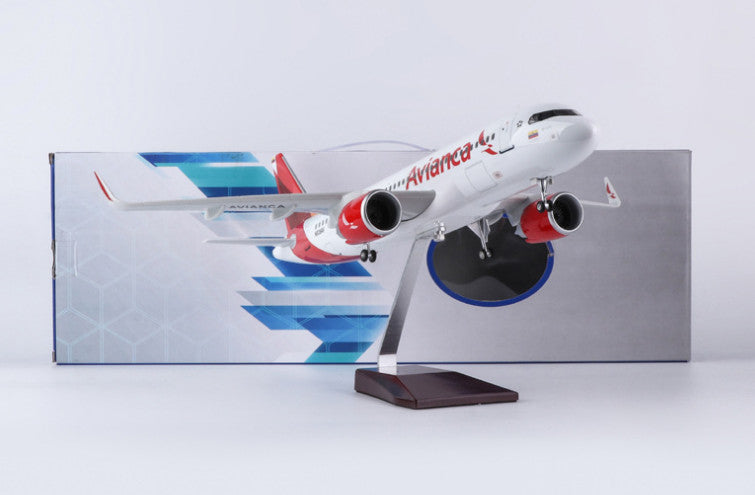 47CM Avianca AIRBUS A320neo Passenger Plane Landing Gear Resin  Aircraft Model