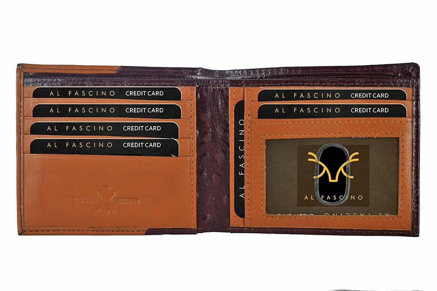 New Men's Brown Colour Genuine Leather RFID Blocking Bi-fold Wallet