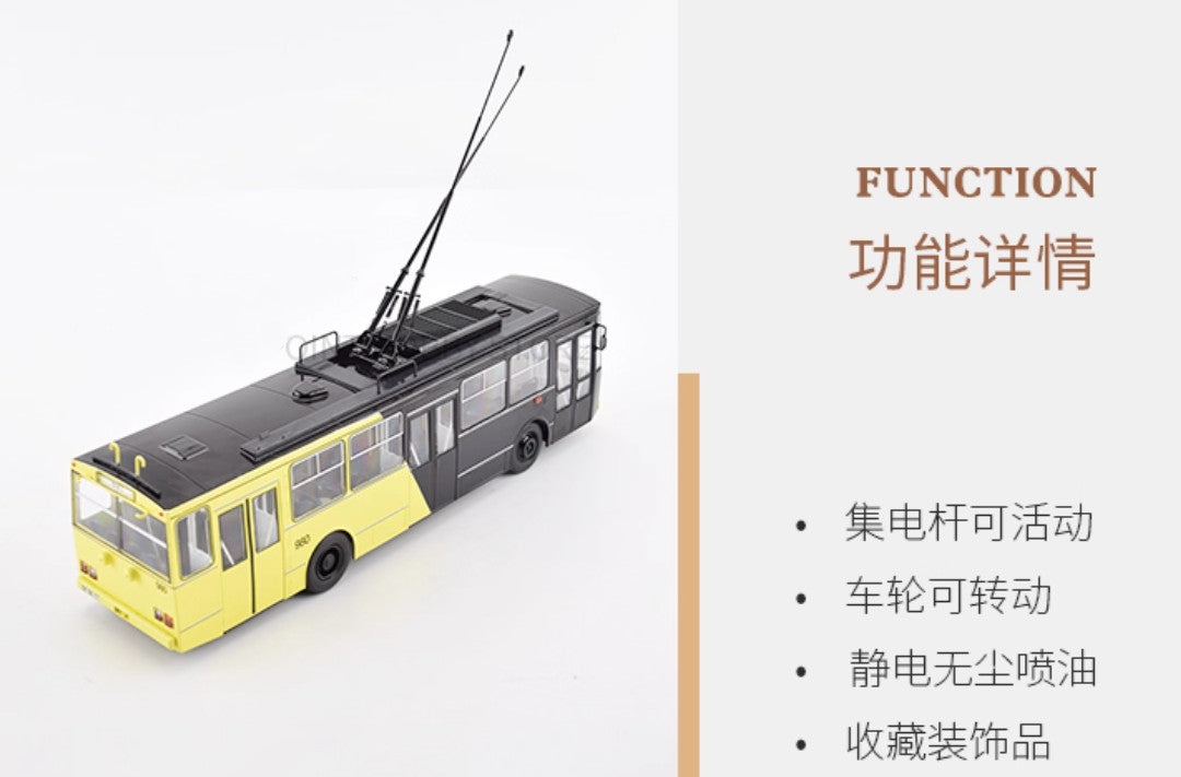 1:43 PremiumClassixxs SKODA-14TR Trolleybus Potsdam City Bus Diecast Model