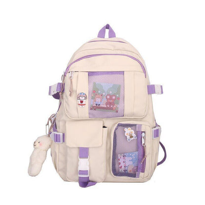 Student Backpacks Women Black School Bags Oxford Bookbags Backpack