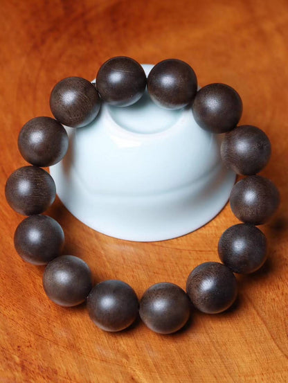 16mm Chinese Natural Eaglewood Handmade Exquisite Bracelets 31289