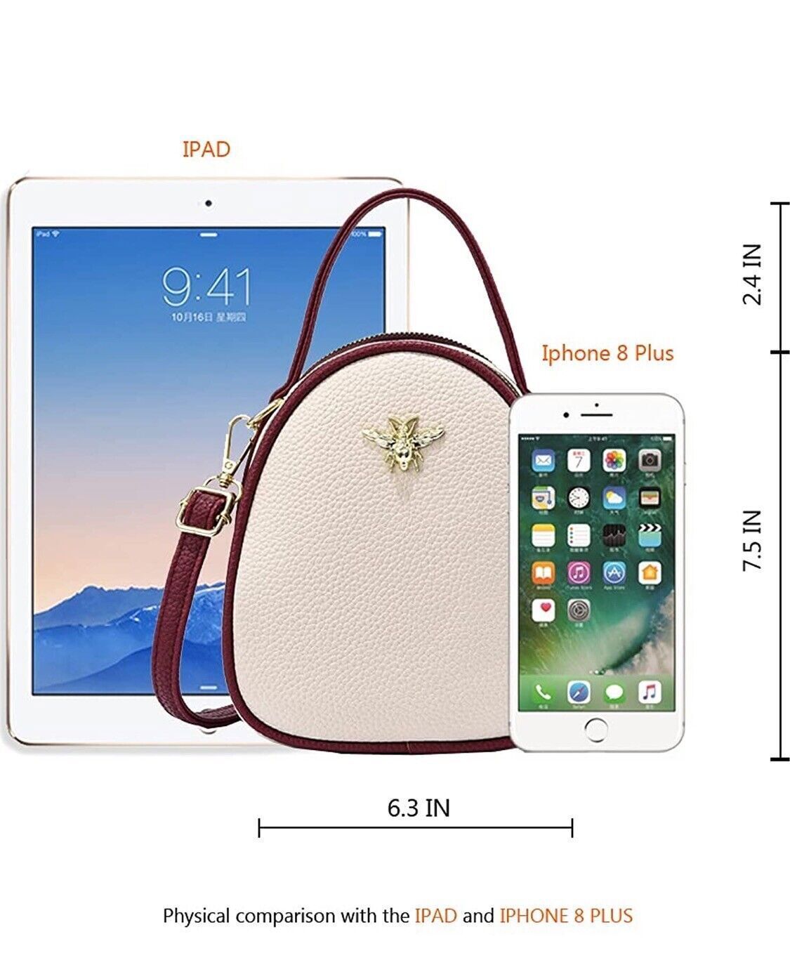 Women Shell Handbag Shoulder Crossbody Bag PU Satchel Quilted Purse Tote Gift