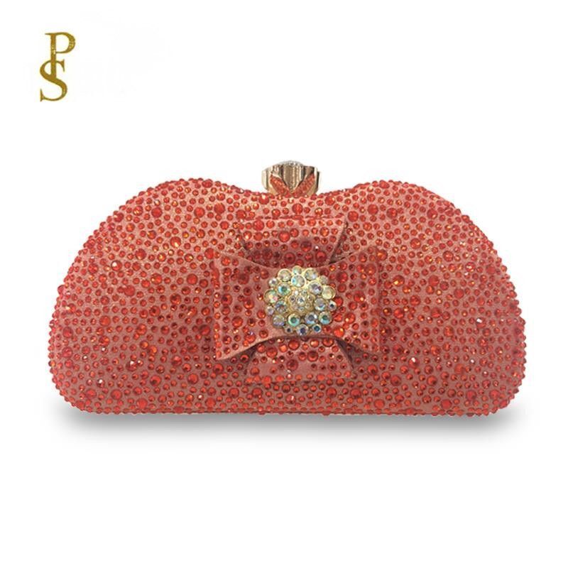 Evening Purse Hasp Beautiful Hand Bag Pouch Traveling Luxury Bags Bow Diamonds
